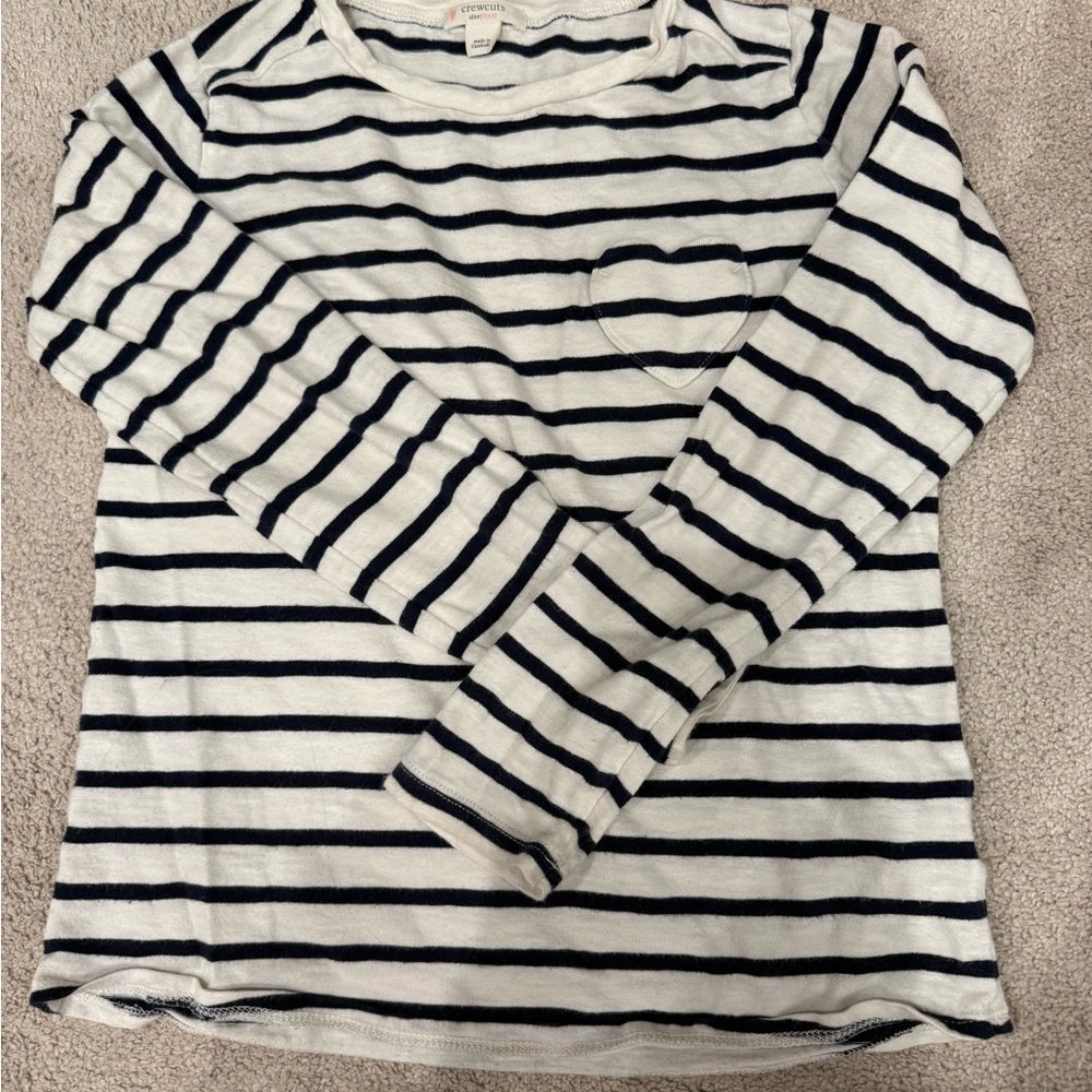 Lot of 3 Crewcuts Striped tops for girl